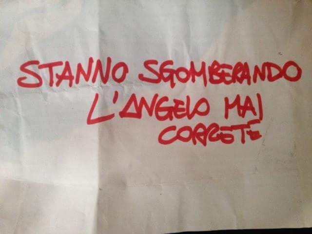 Angelo Mai sgomberato